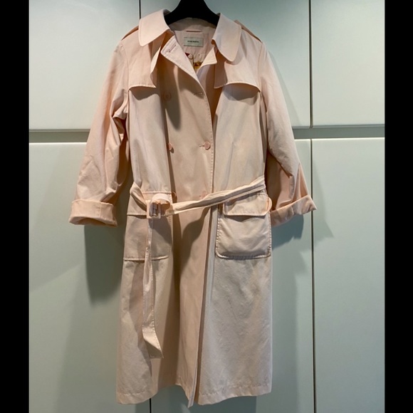Light pink Irving Samuel trench coat with belt from around the 1770s-1980s - Picture 1 of 7
